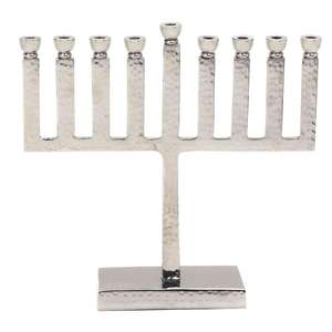 Candelabro Menorá de 9 Brazos, Decoración de Interiores para el Hogar, Aluminio Hecho a Mano, Arte Moderno, Portátil, Ligero, para Hanukkah, Navidad - Product Image 2