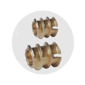 Inserto de ranura de latón personalizado de la más alta calidad rentable con producto de sujetadores de tuerca - Product Image 1