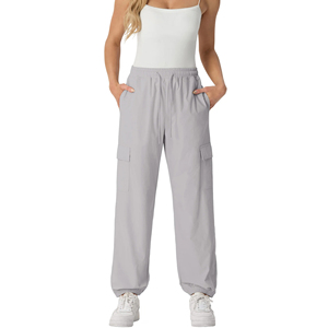 Pantalon pour femmes Logon personnalisé en gros Pantalon de survêtement respirant à séchage rapide avec poches Joggers cargo personnalisés confortables - Product Image 6