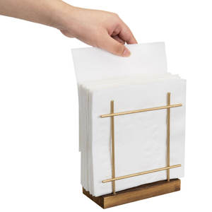 Porte-serviettes et boîte à mouchoirs en métal moderne Distributeur de support décoratif durable écologique Accessoire élégant pour le bureau à domicile - Product Image 4