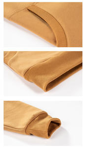 OEM hombres moda 100% poliéster pulóver invierno sudaderas y sudaderas con capucha sólido 1/4 cremallera logotipo personalizado ropa de hombre - Product Image 4