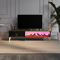 Table basse en bois DOSIN DS2430 avec connexion Bluetooth, design moderne et luxueux pour salon et salle à manger