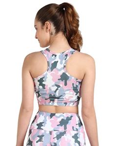 Sujetador deportivo de entrenamiento de talla grande para mujer, Top de gimnasio estampado por sublimación para Fitness, Yoga, colocación de logotipo frontal - Product Image 6