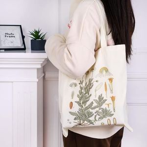 Sac fourre-tout en toile à motif floral, sac à bandoulière portable avec doublure en polyester, vente en gros directe d'usine - Product Image 1