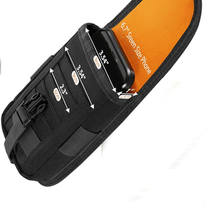 Petite pochette tactique Molle étui pour téléphone portable en nylon respirant EDC Gadget organisateur sac avec fonctions utilitaires pour une utilisation en extérieur - Product Image 3