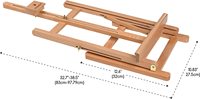 MEEDEN – chevalet de Table en bois de hêtre, grand chevalet de Table pour la peinture sur toile 25 ''Max, chevalet de Table de Studio pour le dessin, l'esquisse