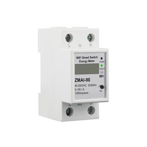 Misuratore di energia digitale monofase misuratore Wifi 60A sull'app DIN Rail Tuya Smart Life-materiali elettrici/ - Product Image 1