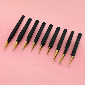 แหนบต่อขนตาขนาด45 75 90องศาแหนบนาโนแบบแยกขนตาเพิ่มวอลลุ่มใหญ่พิมพ์โลโก้ - Product Image 1