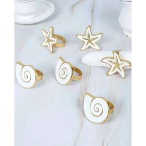 Juego de servilleteros de metal decorativos hechos a mano para bodas, fiestas, eventos, reuniones familiares, mesas elegantes - Product Image 2