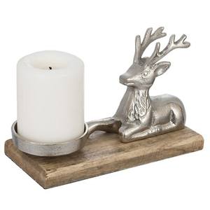 Porte-bougie en aluminium design, finition nickel cerf, taille personnalisable pour la décoration de la maison, de l'hôtel, du restaurant - Product Image 1
