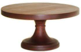 ถาดเสิร์ฟเค้กไม้ทรงกลม ดีไซน์เรียบง่าย ใช้กับเครื่องล้างจานได้ ผลิตด้วยมือ ใช้ซ้ำได้ สำหรับอุปกรณ์ครัว งานฝีมือ SANIYA - Product Image 5