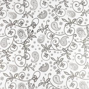 <b>White</b> 100x100cm Cachemir Print <b>Tablecloth</b> Professional <b>Paper</b> Shrink-wrapped & Coded B2B - Product Image 2