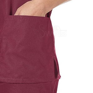 Uniforme médico tejido con bolsillos elásticos, trajes de enfermería con logotipo personalizado de alta calidad - Product Image 2