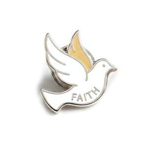 Pins de Solapa Cristianos Personalizados con Baño de Plata y Impresión Offset, Recuerdo Religioso Tradicional - Product Image 4