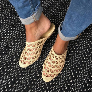 Sandalias y Zapatillas de Rafia Hechas a Mano en Marruecos, Económicas y Ecológicas, Calzado Tejido para Hombre y Mujer, Venta al Por Mayor Directa de Fábrica - Product Image 4