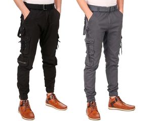 Venta al por mayor Multi-Bolsillo Botón Streetwear diseño personalizado Pantalones cargo pantalones vaqueros para los hombres - Product Image 6