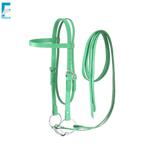 Bride de cheval en cuir 2024 faite à la main complète avec réglage Bride d'équitation cousue fantaisie - Product Image 5