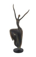 Danse Fille Statue En Métal Figurine Décorative En Laiton Antique Finition Haute Qualité Prix De Gros