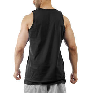 Noir été nouveaux hommes chemise sans manches lâche séchage rapide respirant course entraînement Fitness sport débardeurs vêtements pour hommes - Product Image 4