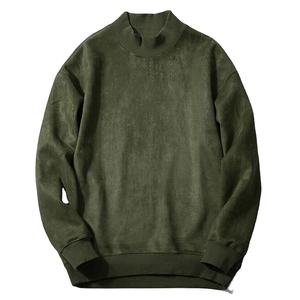 2024 alta calidad personalizado pesado mujeres de gran tamaño 100% algodón Pima Regular hombro Stand cuello sudaderas de punto para hombres - Product Image 1