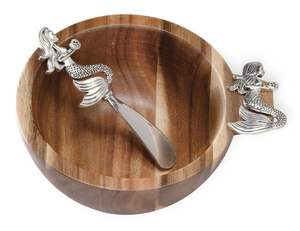 Bol en bois design avec poignée en fer Artisanat unique Parfait pour les cadeaux de mariage Décoration de la maison et présentation des repas - Product Image 6