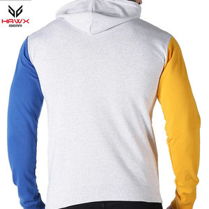 Sweat à capuche zippé pour hommes de haute qualité coton Polyester polaire hiver doublé haut à capuche meilleure vente conception à motif solide - Product Image 2