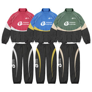 ชุดวิ่งชุดวอร์มไนลอนแจ็คเก็ตกันลมชุดวอร์มสำหรับผู้ชายชุดวอร์มผ้าไนลอนเสื้อแจ็คเก็ตกันลมกำหนดโลโก้ได้เอง - Product Image 6