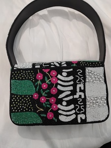 Handmade Embroidered Eco-Friendly Fashion <b>Bag</b> with Zip Closure and Single Strap - Product Image 4