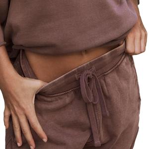 Sweatshirts d'automne à fermeture éclair et col rabattu Combinaisons de sport Survêtement pour femmes Street Casual Stretch Hoodie Two-Piece Women Set - Product Image 6