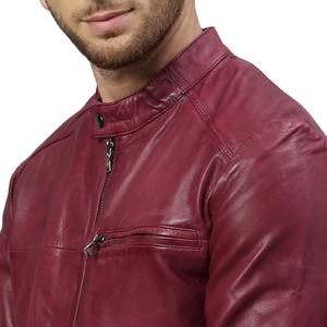 Chaqueta de Cuero Genuino para Hombre, Piel de Oveja Negra, Nueva Moda, Chaqueta de Cuero para Motocicleta 2026 - Product Image 2