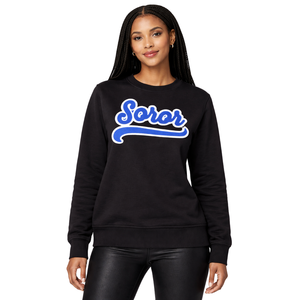 <b>Black</b> Zeta Phi Beta Soror Crewneck Sweatshirt 1920 Founders Inspired Greek Sorority Finer Womanhood Premium Cotton Sweater - Product Image 5