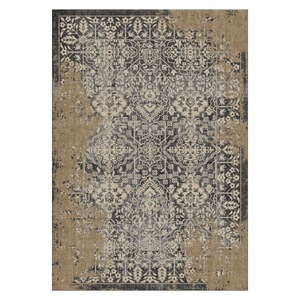 Tapis RUGS DEPOT LXDP-0217 en gros, couleur terre cuite dorée, style vintage oriental, imprimé numériquement, lavable en machine, en chenille, antidérapant - Product Image 1