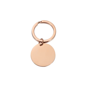 Porte-clés rond en acier inoxydable personnalisable en gros avec logo personnalisé en forme de coeur de luxe DIY Design laser - Product Image 6