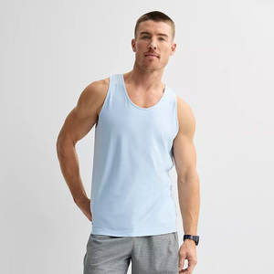 Camiseta de hombre 100 poliéster algodón diseño correr entrenamiento músculo chaleco logotipo personalizado chaleco camisetas sin mangas para hombre - Product Image 6