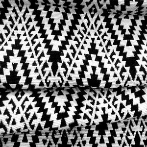 Jacquard Material for Women's Tote Bag Geometric Design Cotton <b>Fabric</b> Dress Hand Bag Woven Technique From India - Product Image 4