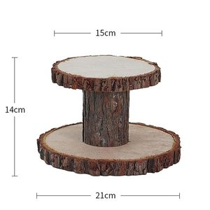 Luxury Round Wood Cake Stand with Lid <b>Resin</b> <b>Epoxy</b> Mold for Dessert Table Wholesale Price Cake Displays Cake Tools - Product Image 4