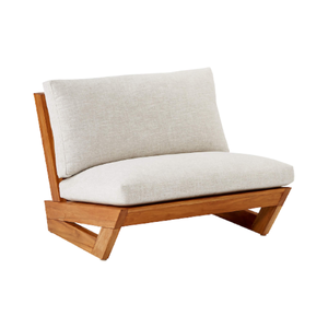 Sunset Teak Lounge Chair Cómodo Ocio Relajante Sillas de madera Muebles de exterior Sofá de un solo asiento Silla - Product Image 4