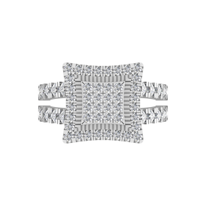 VVS D Moissanite bague de cocktail cluster originale en argent sterling 925 bijoux pour femmes de créateur pour fiançailles de mariage OEM ODM - Product Image 3