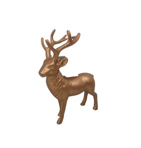 Antique en cuivre de renne de décoration de Noël de table en aluminium de conception unique fini pour la décoration à la maison - Product Image 1