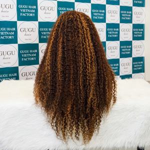 OMBRE CABELLO HUMANO BIRMESE RIZADO 5X5 PELUCAS DELANTERAS DE ENCAJE - Product Image 3