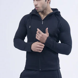 Ensemble de survêtement technique pour homme en molleton blanc, 69 % coton, 31 % polyester, avec sweat à capuche zippé et pantalon de jogging – Conception OEM - Product Image 5