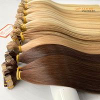 Extensions de cheveux humains vierges vietnamiens bruts doublement étirés, haute qualité, trame simple, lisses, invisibles, avec cuticules alignées, 100g