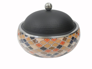 Rounded Shape Hot <b>Pot</b> Handmade Decorative Serving Delicious Dishes Dining Table and Room kitchenware Bamboo Food Serving - Product Image 3