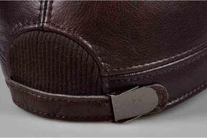 Gorra de béisbol personalizada a la moda para hombre, gorras de Cuero al por mayor con logotipo personalizado - Product Image 5