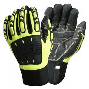 Wholesale <b>Top</b> Selling Industrial Construction Mechanical Cut Resistant Impact Work Gloves Oilfield Leather Gloves Pakistan - Product Image 1