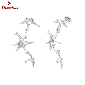 Joyería Lisa 925 plata esterlina forma de pájaro pendiente mujeres conjuntos de joyería - Product Image 2