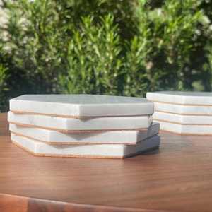 Sous-verres en bois de manguier de Style classique avec support Tampons de boisson de conception minimale pour cuisines modernes Sous-verres en pierre Tapis et tampons - Product Image 3