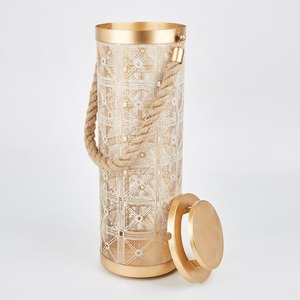 Metal Candle <b>Lanterns</b> Golden Wedding Decoration <b>Lantern</b> Beading <b>Lantern</b> Set at Cheapest Price in India Christmas - Product Image 3