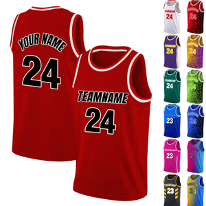 Camiseta de Baloncesto Reversible sin Mangas Personalizada con Nombre y Número del Equipo Impresos en Múltiples Opciones de Color para Uso en Verano - Product Image 1