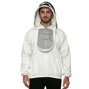 Combinaison de veste ventilée d'apiculture professionnelle avec personnalisation de marque privée en tissu polyester pour une veste d'abeille sûre - Product Image 5